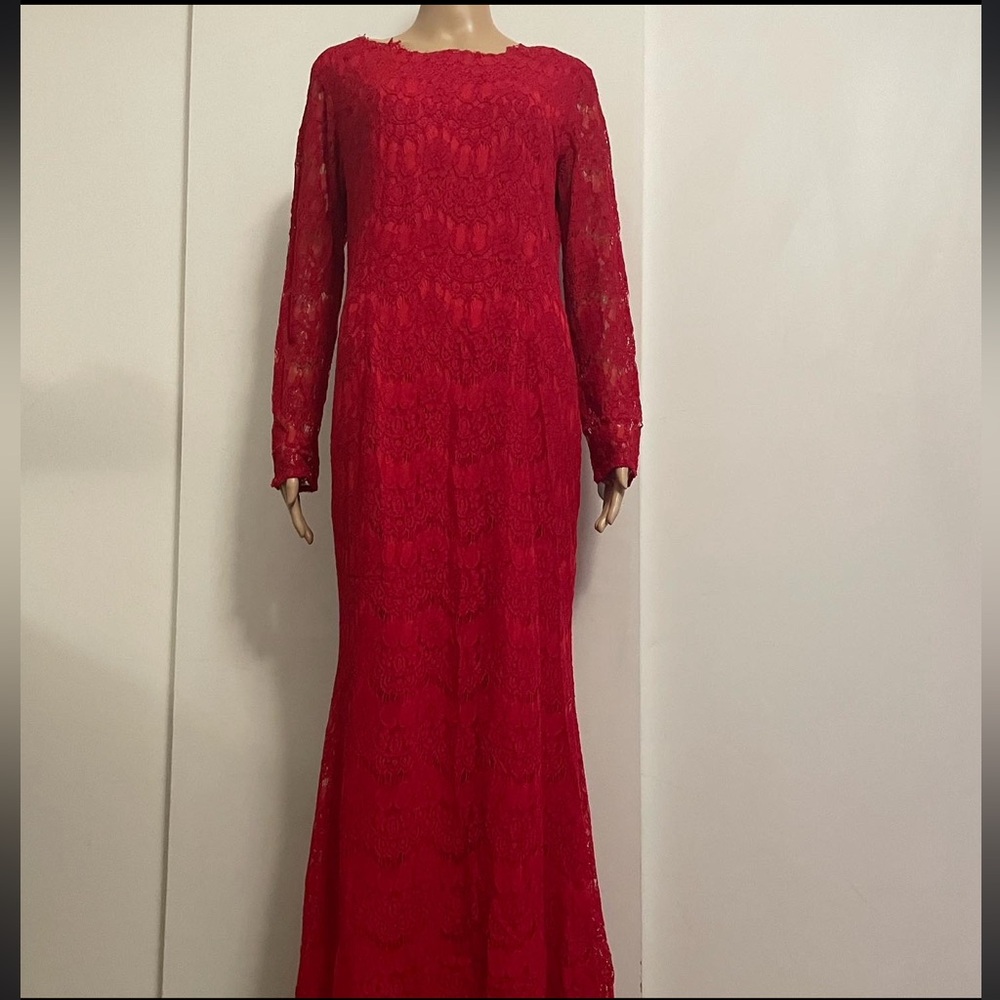 Red Lace Ferrari Dress - Picture 3 of 9